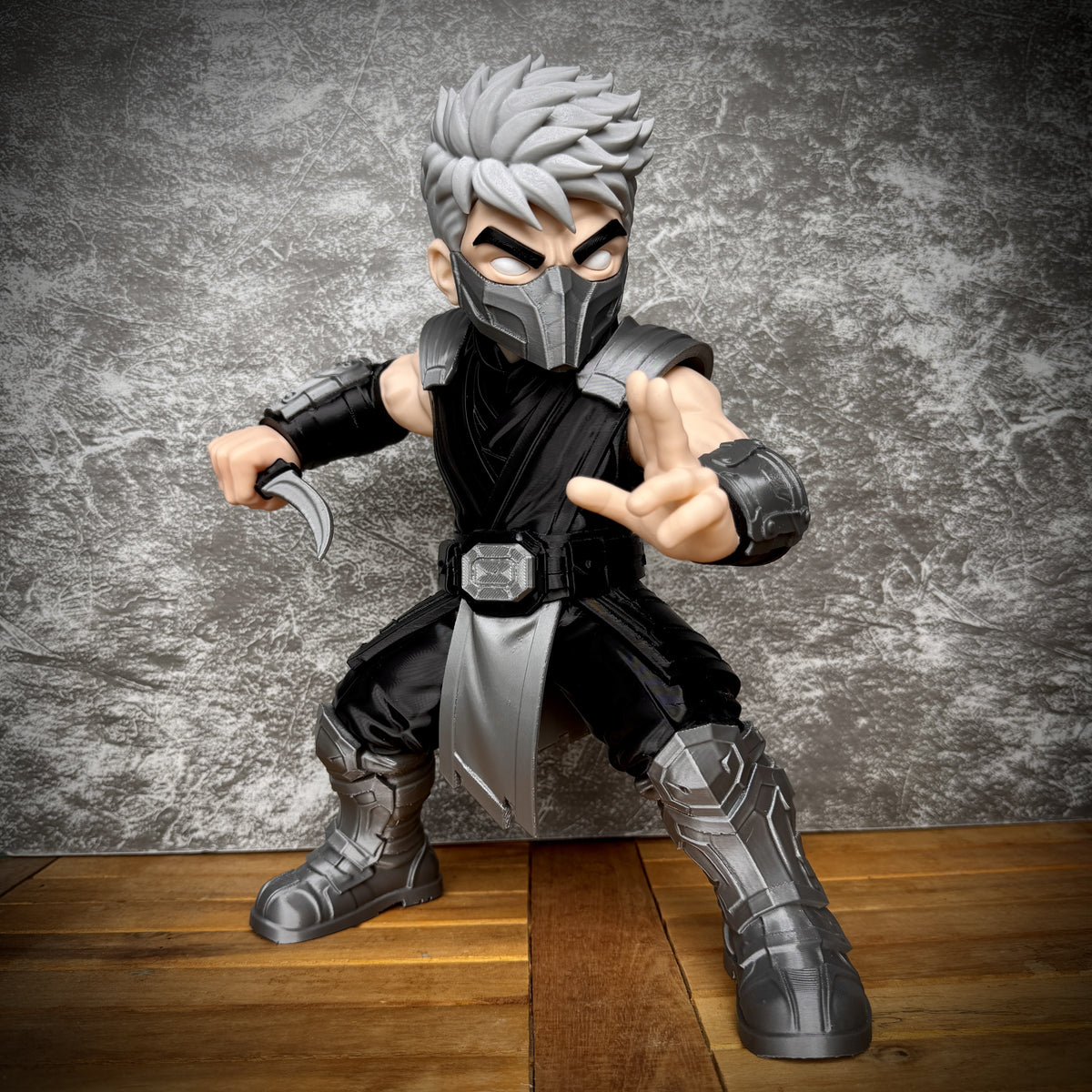 Gray Fighter Figure