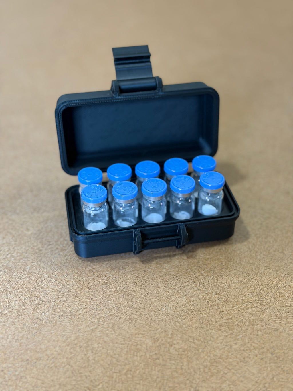 10-Vial 3mL Latched Case