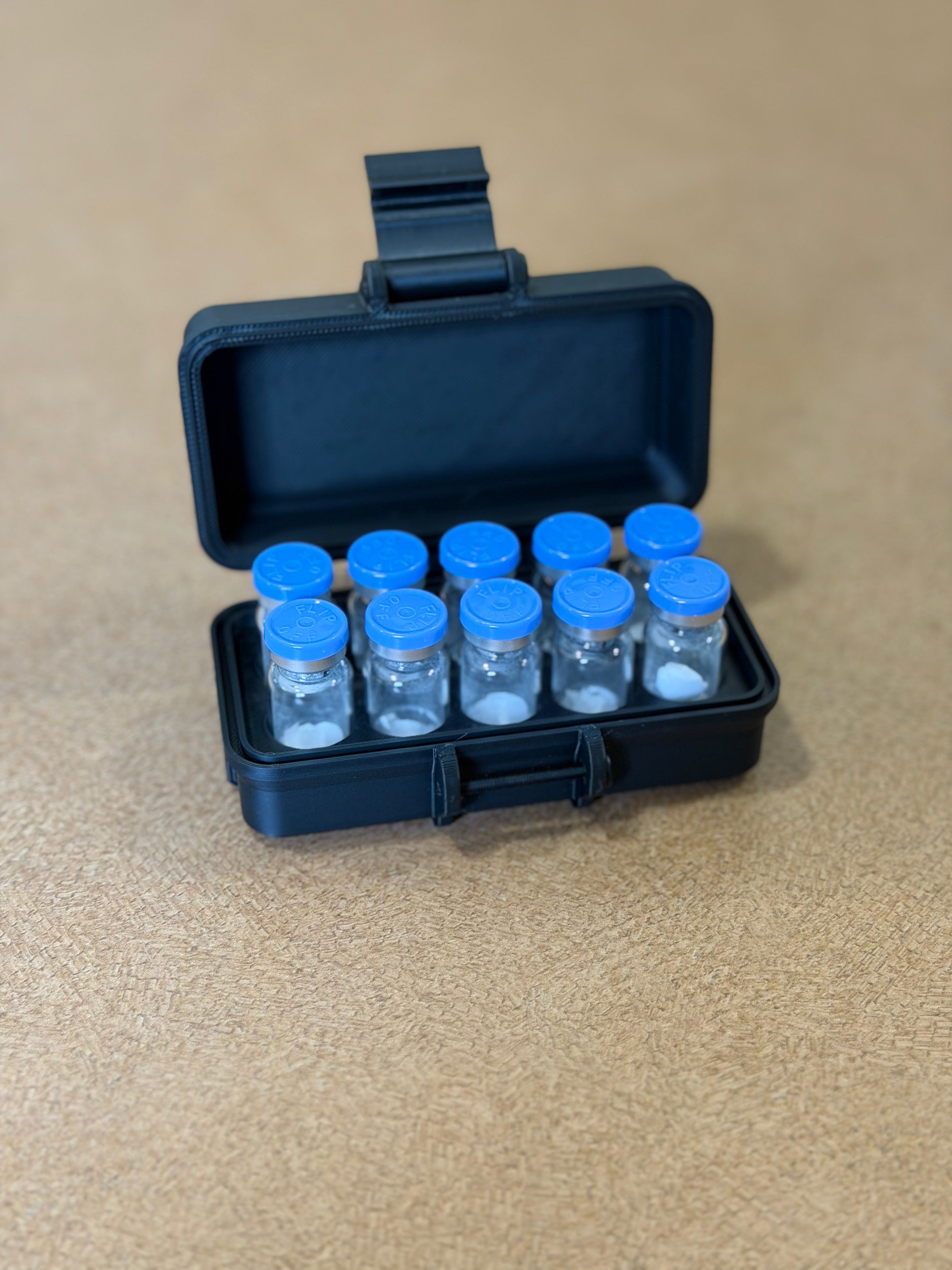 10-Vial 3mL Latched Case