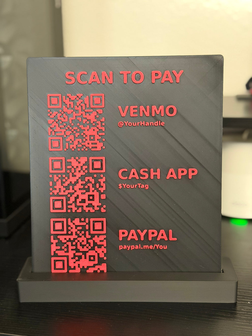 Payment QR Sheet