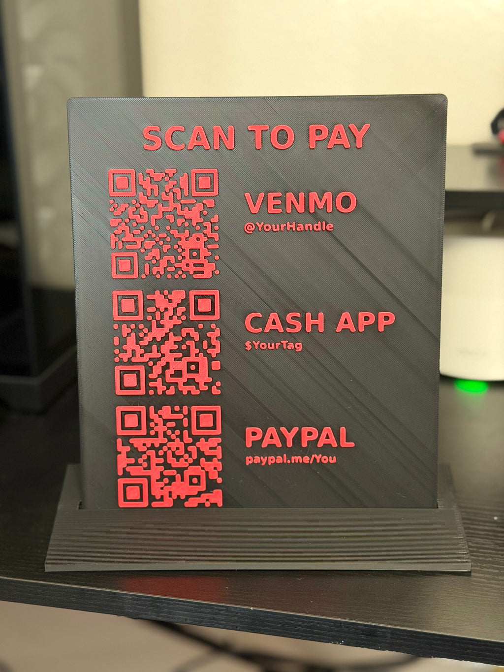 Payment QR Sheet