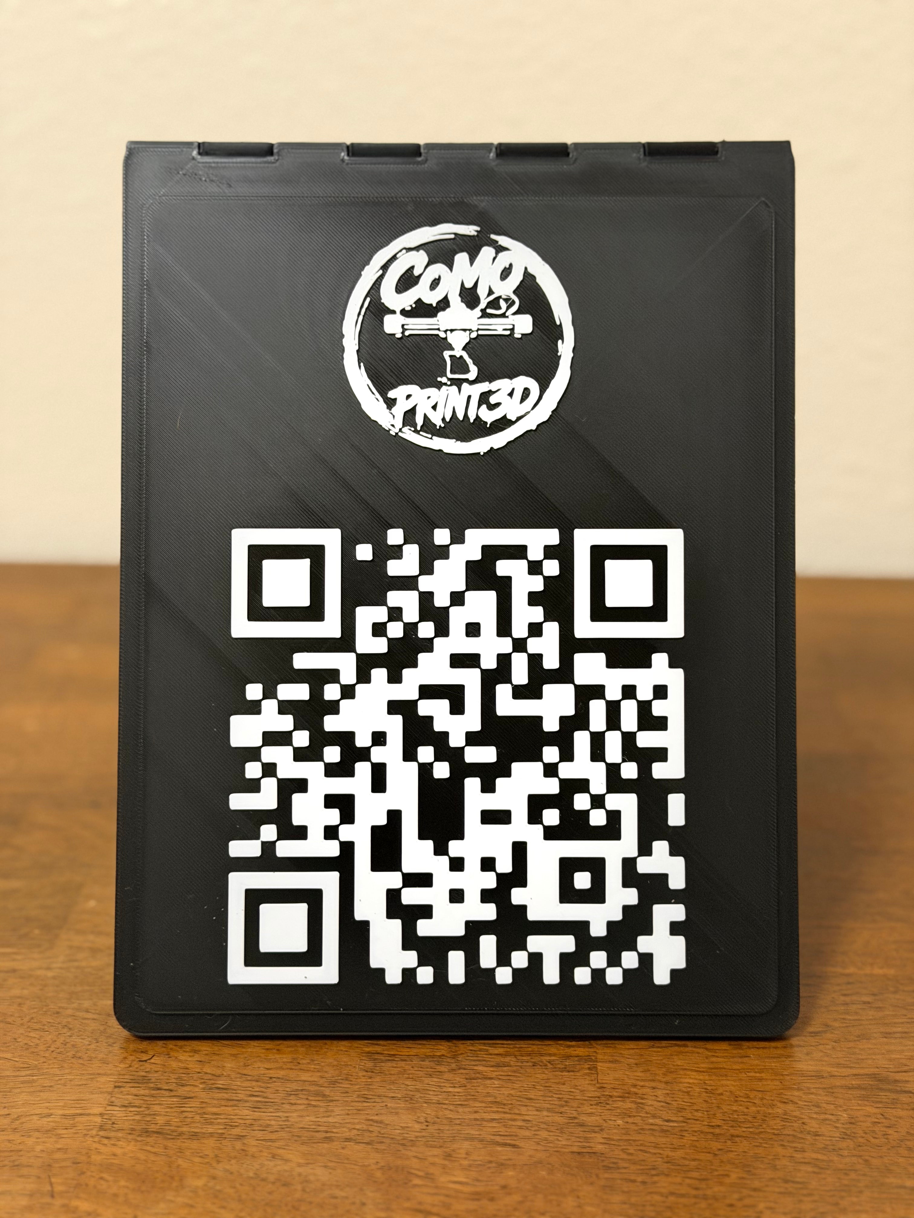 Company Logo & QR Code Frame